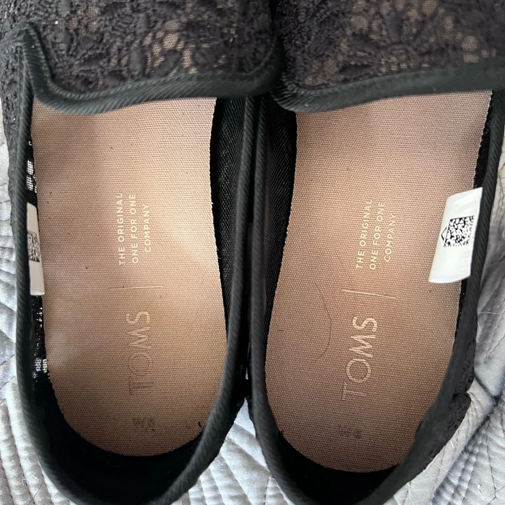 Toms - Women's Alpargata Rope 2.0 Espadrille Slip-On Flats black size 6
